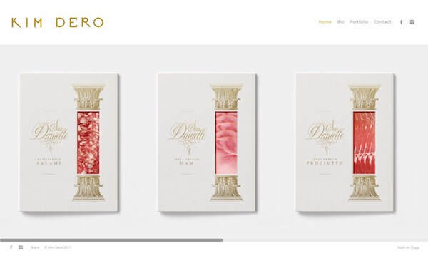 Kim Dero Portfolio Website Examples