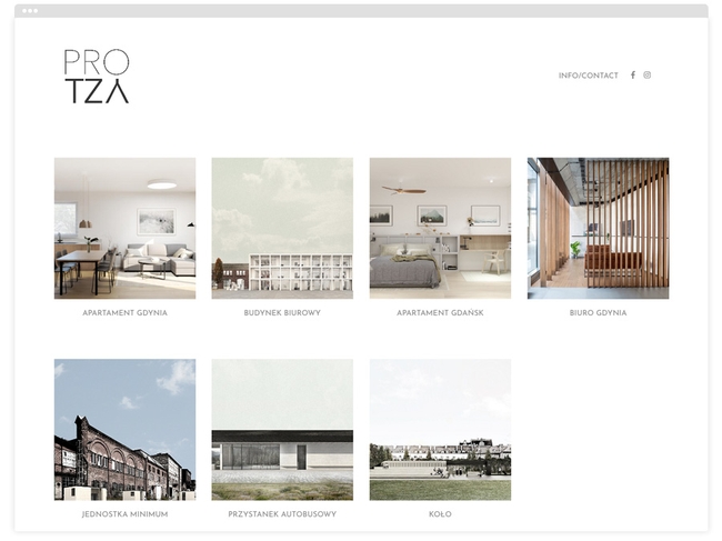Pro Tza Architecture Portfolio Website