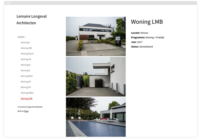 Lemaire Longeval Architecture Portfolio Website