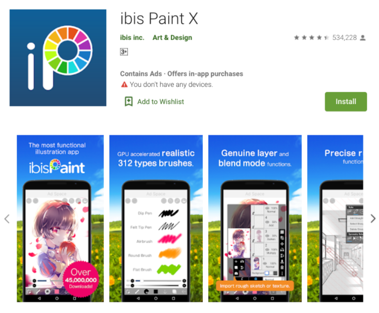 ibisPaint X - best drawing apps for Android