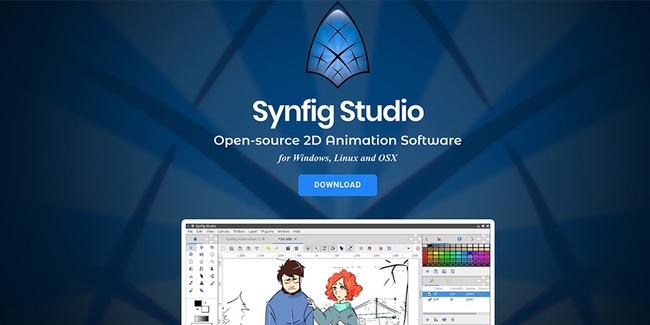 Open-source 2D animation software