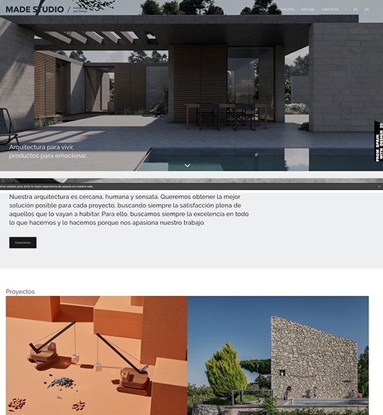 Made Studio Architecture Portfolio Website