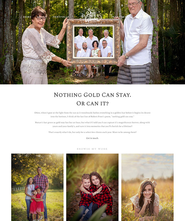 Sheila Hughes - Family photography website - Pixpa