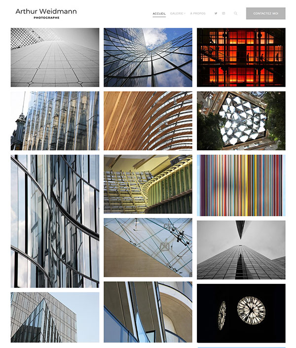 Arthur Weidmann - Architectural photography website built on Pixpa