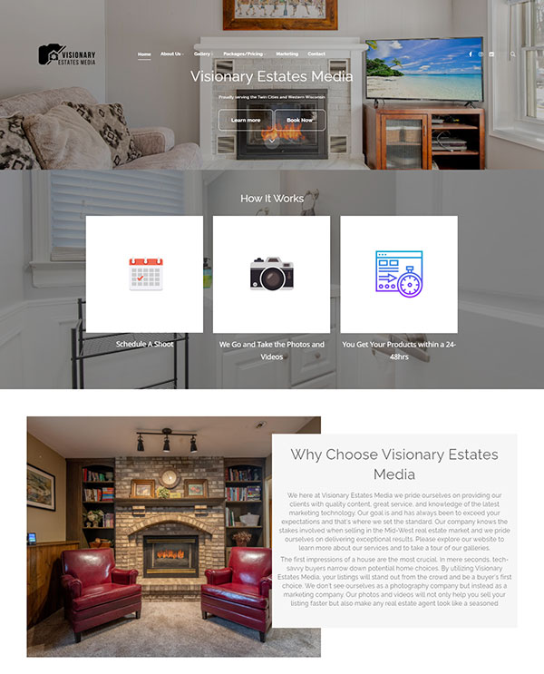 Jacob Kinneman - real estate photography website built using pixpa