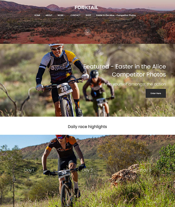 James Tudor - Sports photography portfolio website built on Pixpa