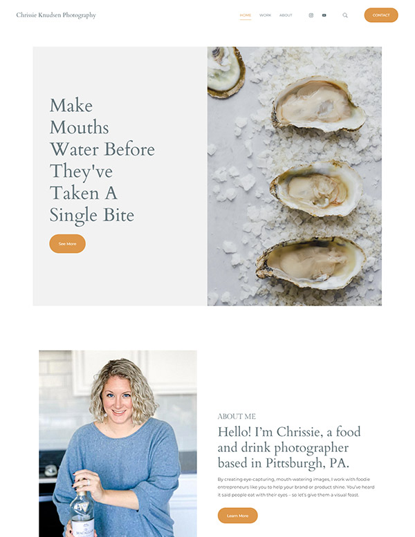 Christina Knudsen Portfolio Website Examples