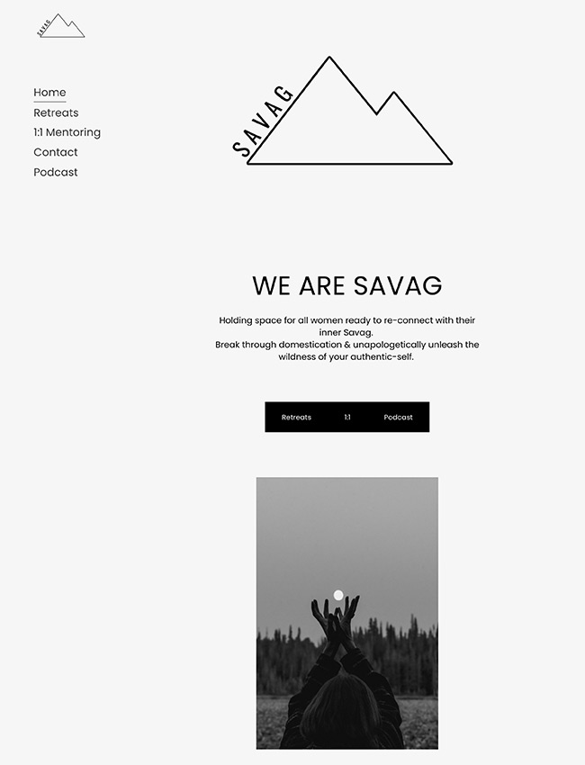 Savag Collective Best Minimalist website