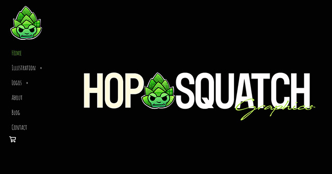 Hopsquatch Graphics Mejor sitio web minimalista