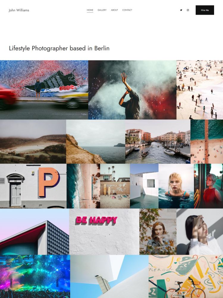 Prime - Pixpa Portfolio Website Templates