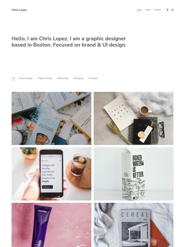 Define - Pixpa Graphic & Web Design Website Template