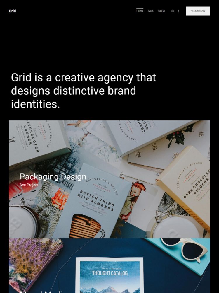 Grid - Pixpa Small Business Website Template