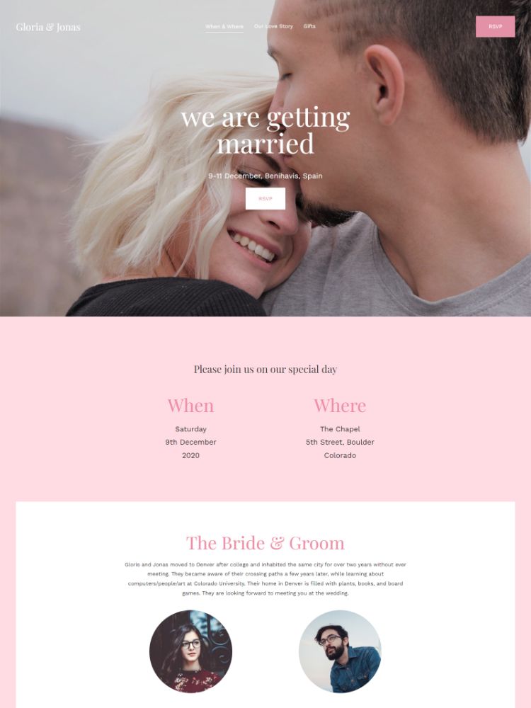 Cross - Pixpa Wedding Portfolio Website Template