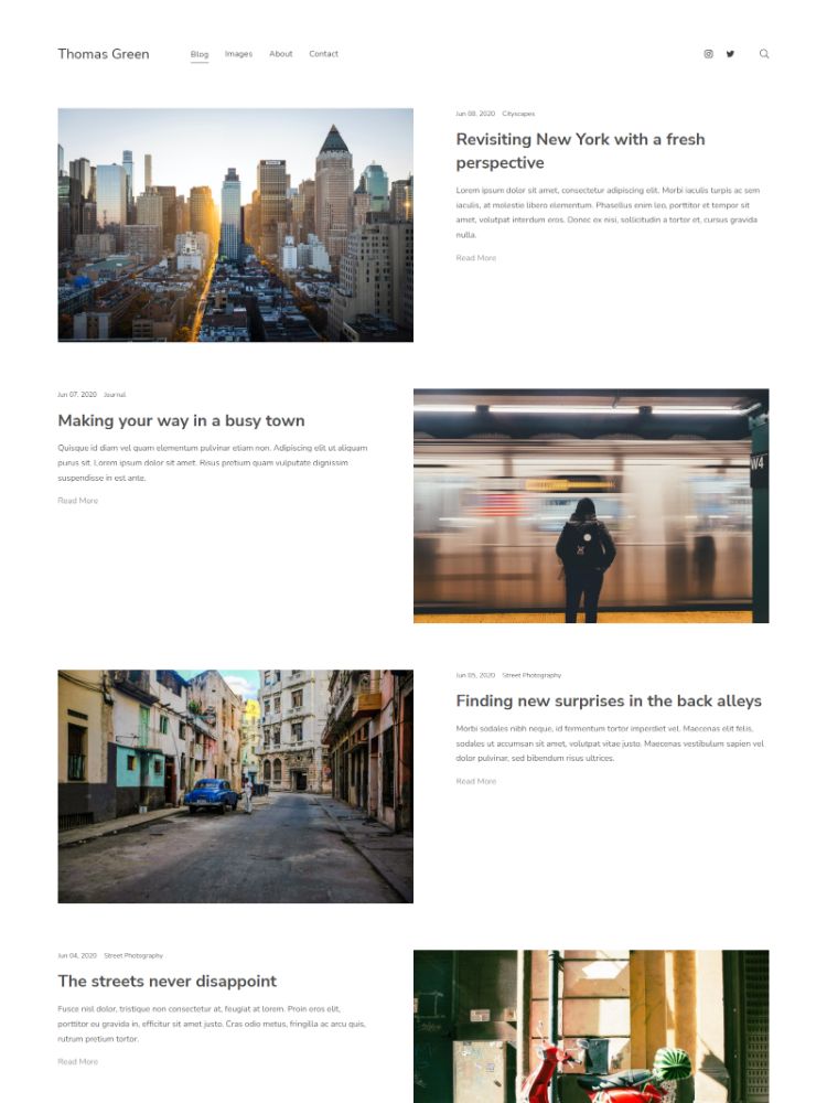 Compose - Pixpa Portfolio Website Templates