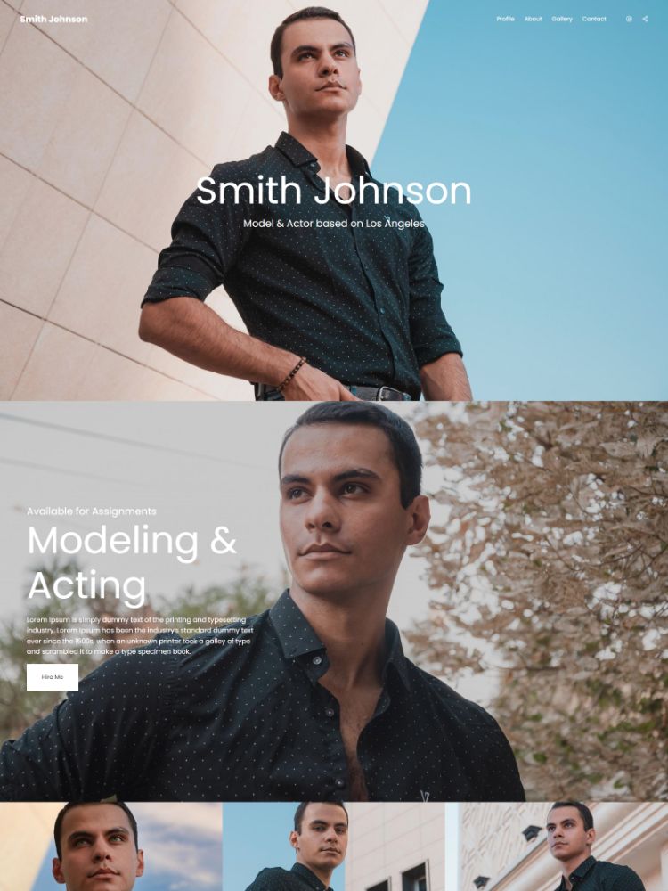 Brio -  Pixpa Fashion Portfolio Website Template
