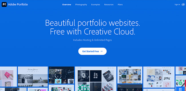 Adobe Portfolio Website Builder