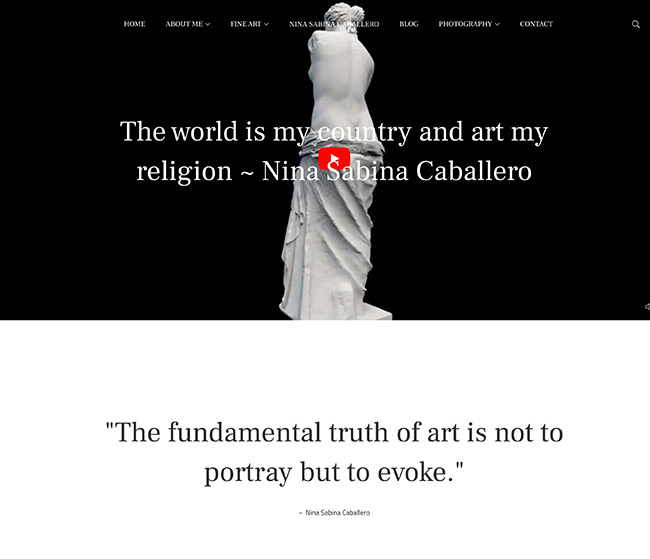 Nina Sabina Caballero - example for copywriting portfolio