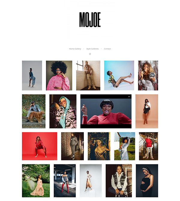 MoJoe Portfolio Website Examples