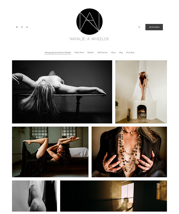 Natalie A Wheeler - photographer portfolio website - Pixpa